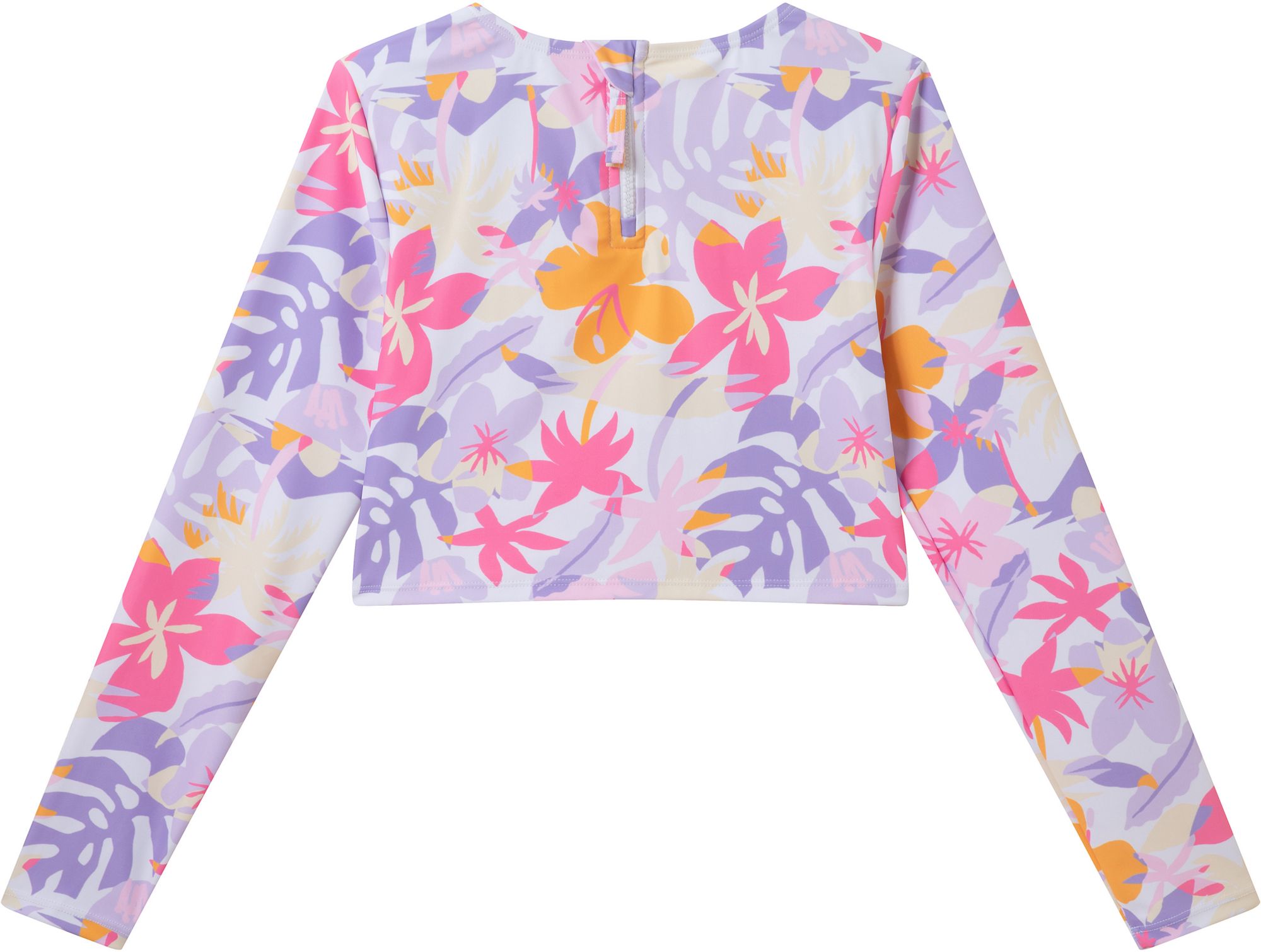 Andy & Evan Girls' Palm Print Long Sleeve Rashguard Set product image
