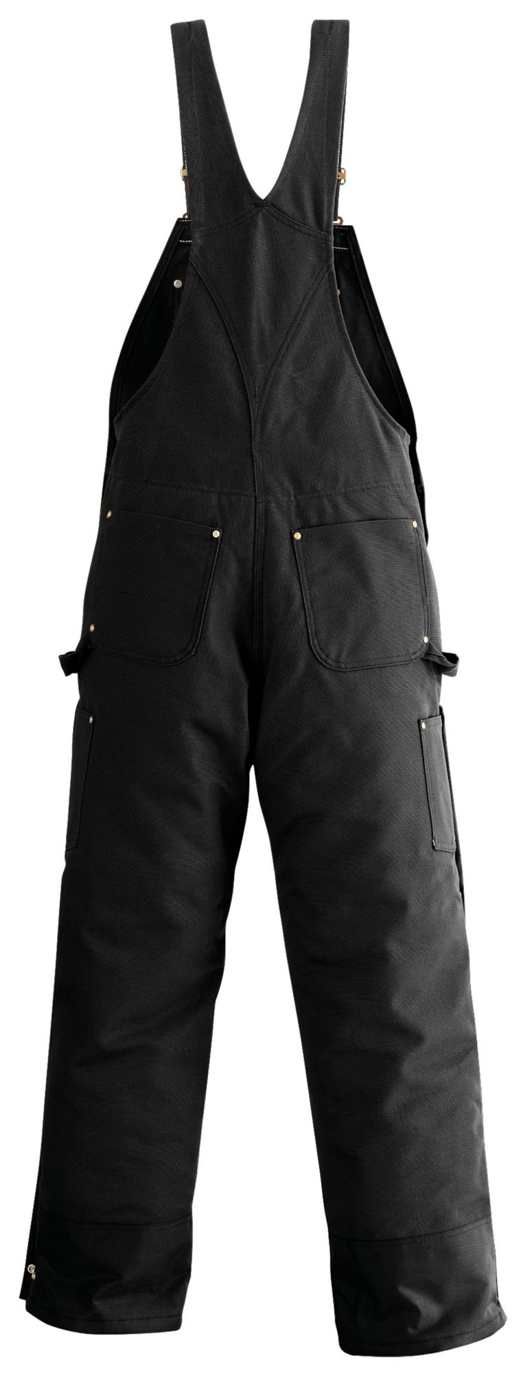 Carhartt Men's Zip-To-Thigh Quilt Lined Duck Bibs product image