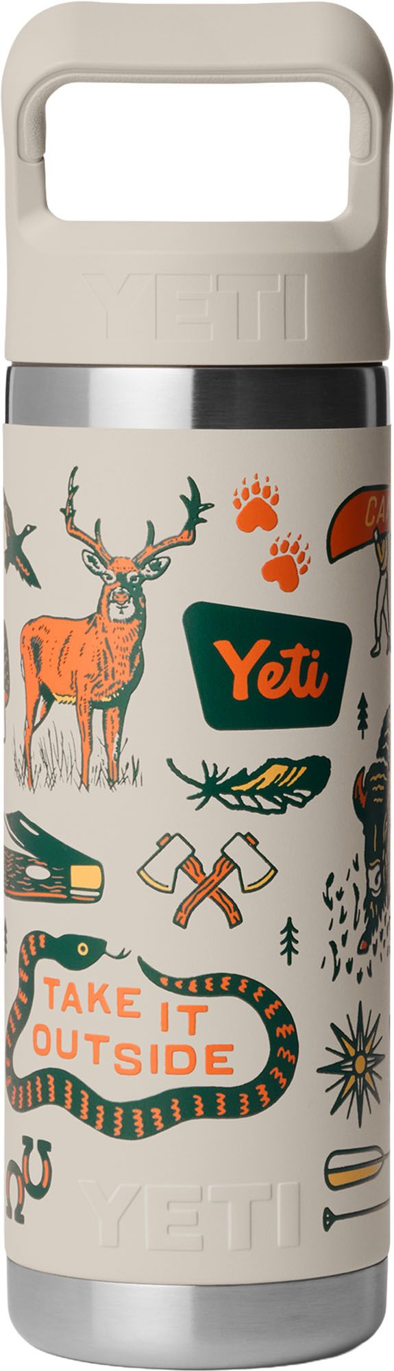 YETI 18 oz. Rambler Bottle with Color-Matched Straw Cap product image