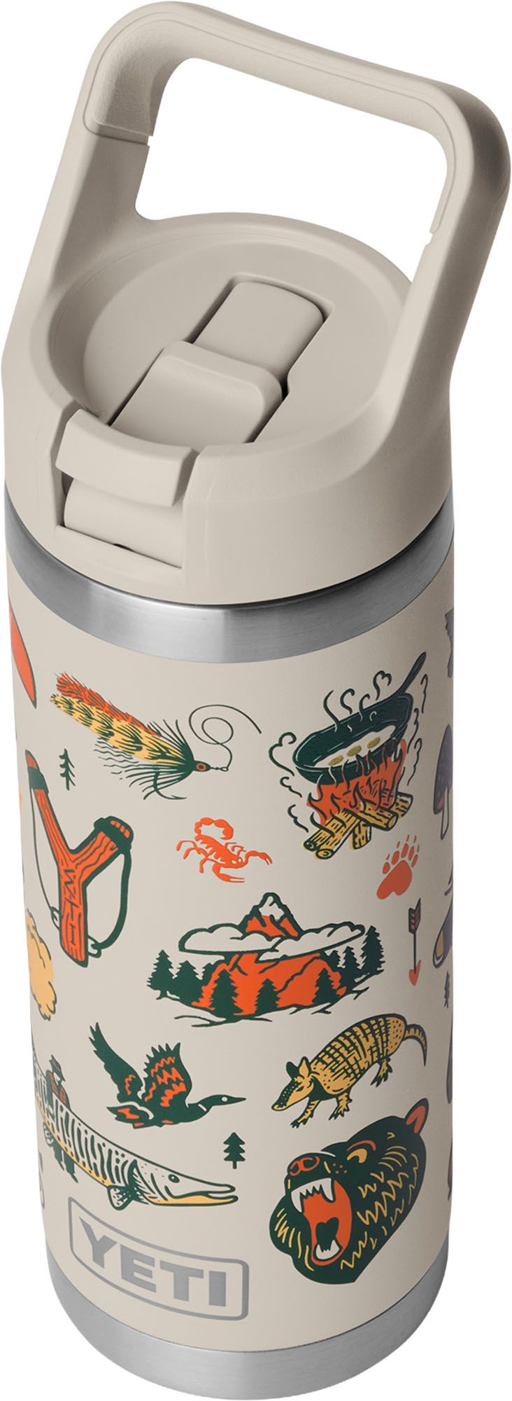 YETI 18 oz. Rambler Bottle with Color-Matched Straw Cap product image