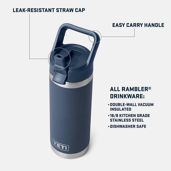 Yeti Custom - Rambler 18 oz Bottle with Chug Cap - Navy
