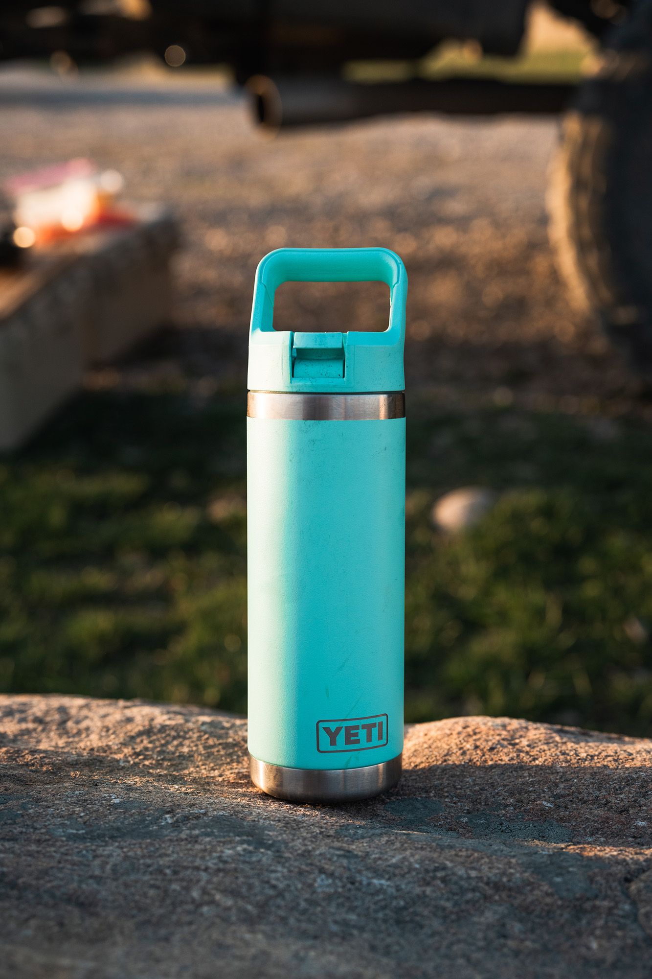 YETI 18 oz. Rambler Bottle with Color-Matched Straw Cap product image