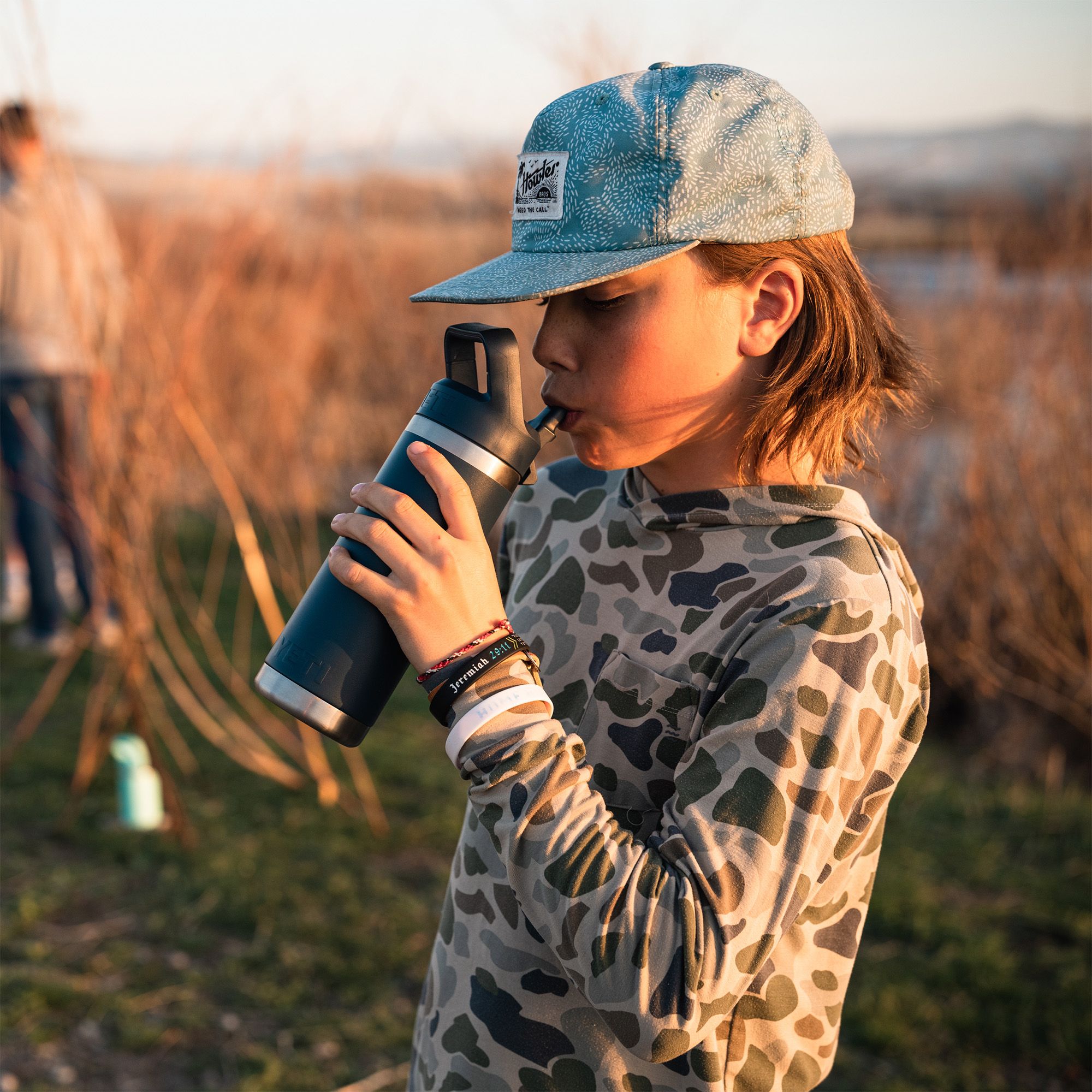 YETI 18 oz. Rambler Bottle with Color-Matched Straw Cap product image