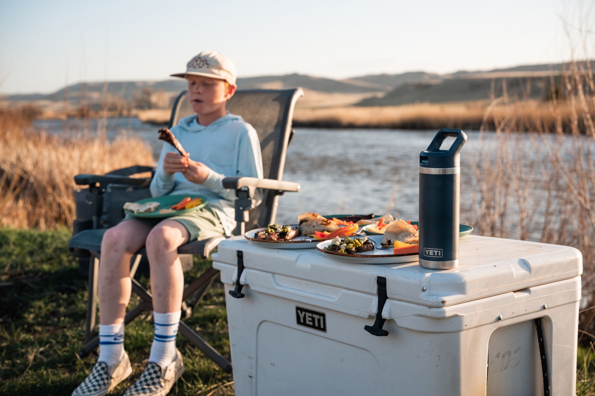 YETI 18 oz. Rambler Bottle with Color-Matched Straw Cap product image