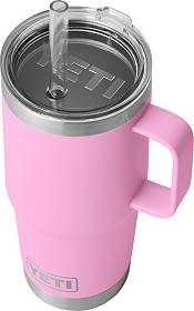 YETI 25 oz Mug WHITE Rambler Tumbler Mug Cup With Handle Straw Lid