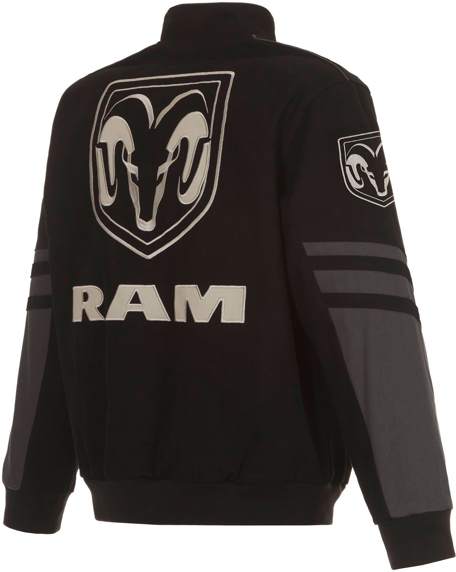 JH Design Ram Black Twill Racing Jacket