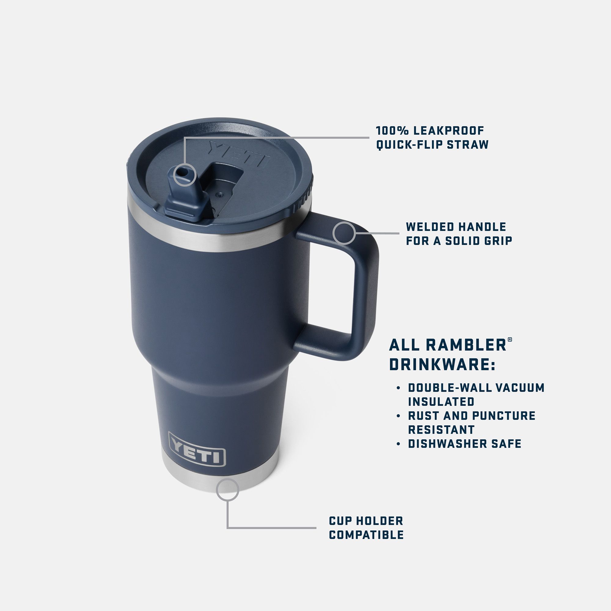 YETI 30 oz. Rambler Travel Straw Mug product image