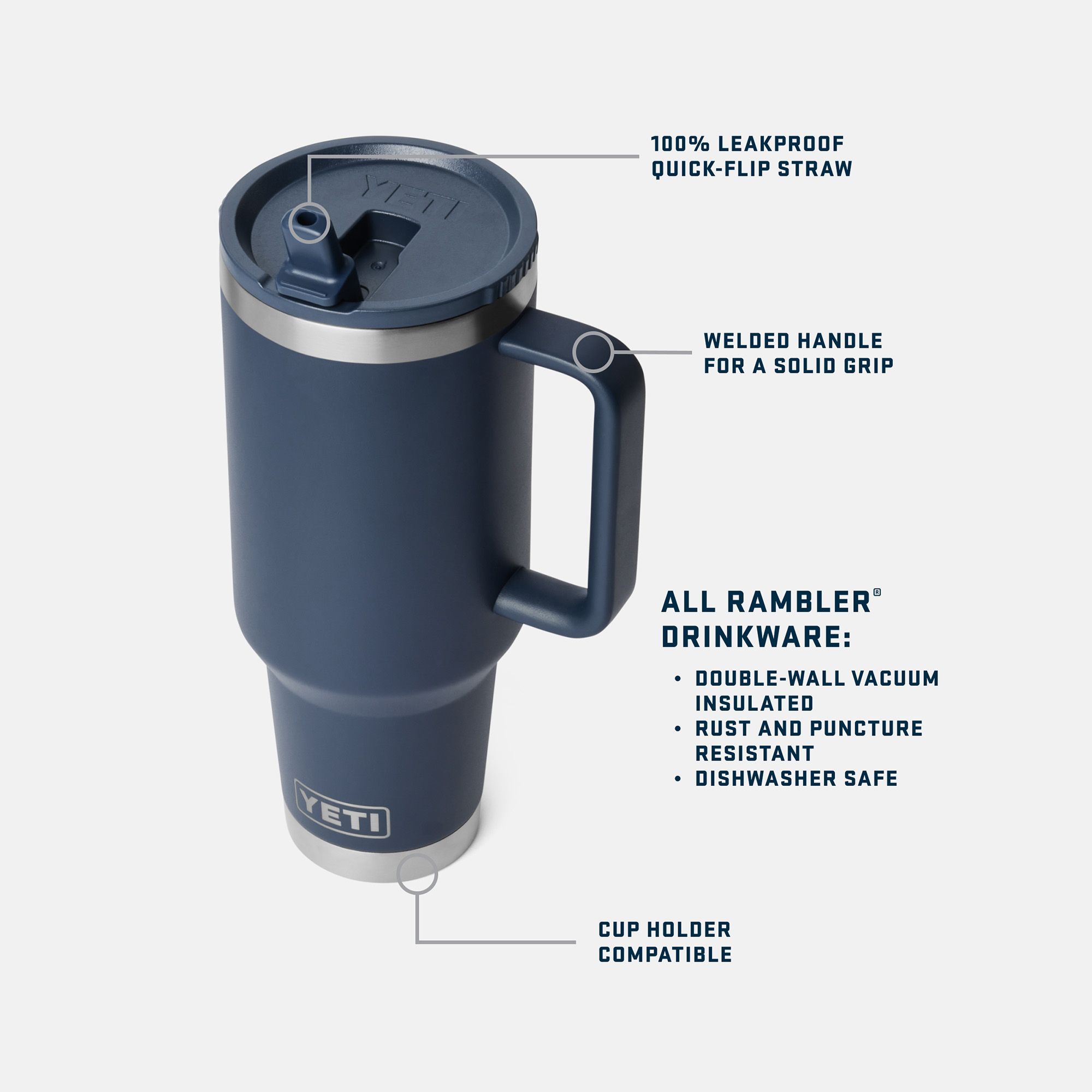 YETI 40 oz. Rambler Travel Straw Mug product image