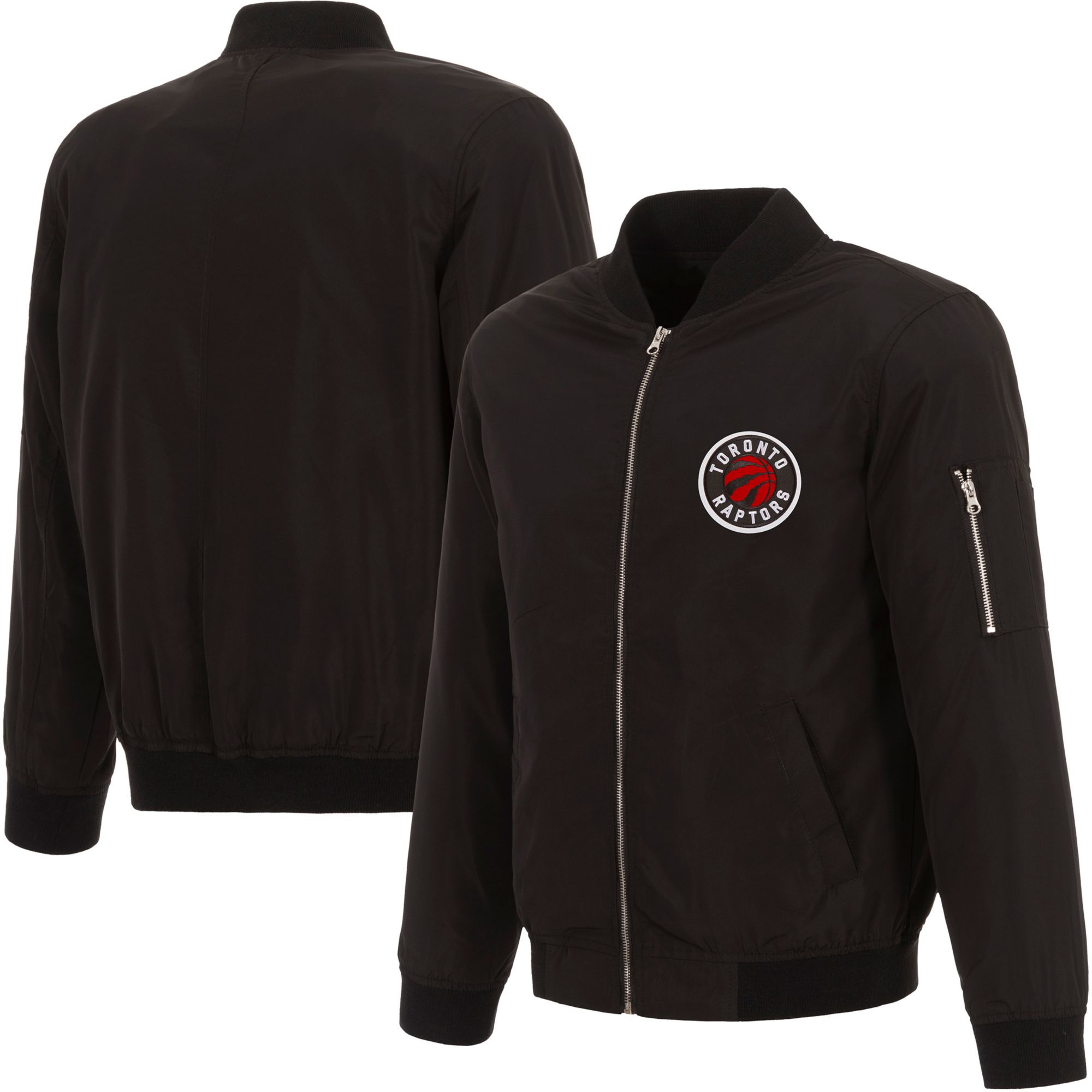 JH Design Men's Toronto Raptors Black Bomber Jacket product image