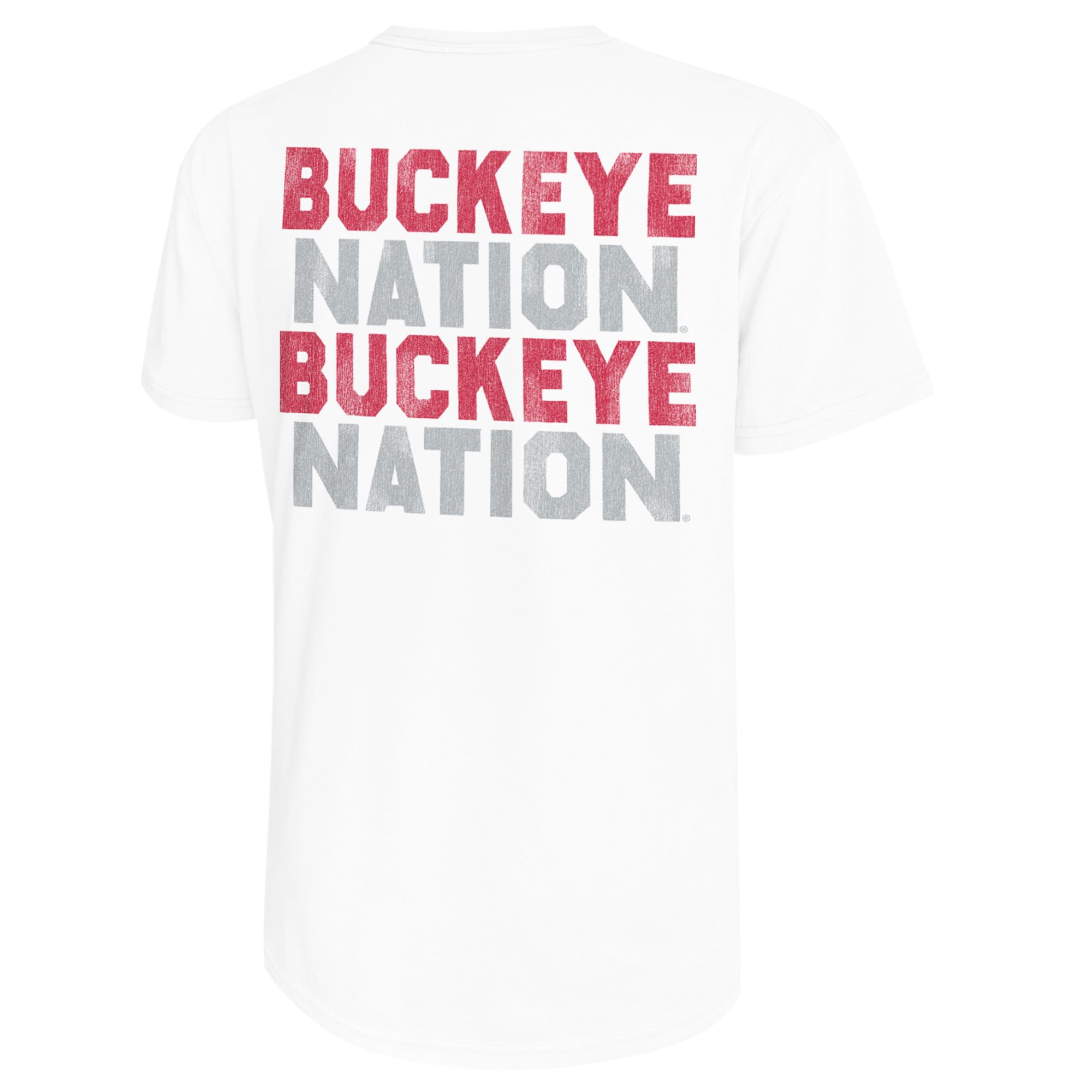 Retro Brand Men's Ohio State Buckeyes White Vintage T-Shirt product image