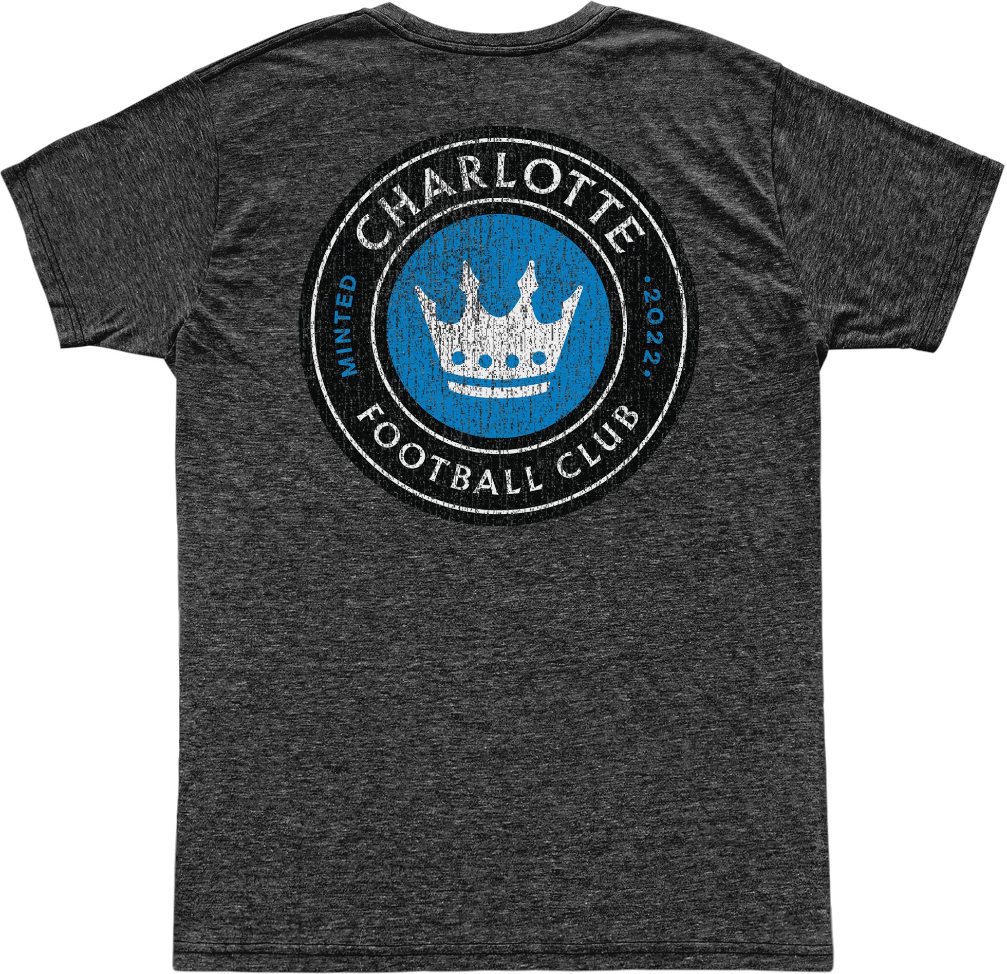 Retro Brand Youth Charlotte FC 2-Hit Grey T-Shirt product image