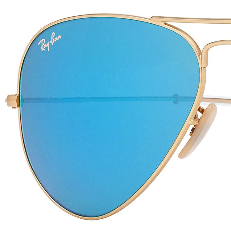 Ray-Ban Men's Aviator Blue Flash Sunglasses