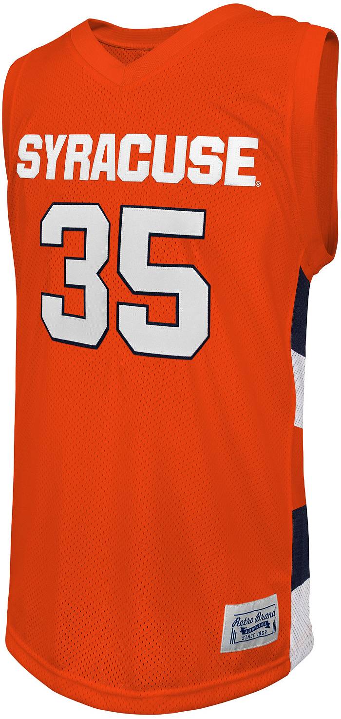 Retro Brand Men's Syracuse Orange Buddy Boeheim #35 Orange Replica Basketball  Jersey