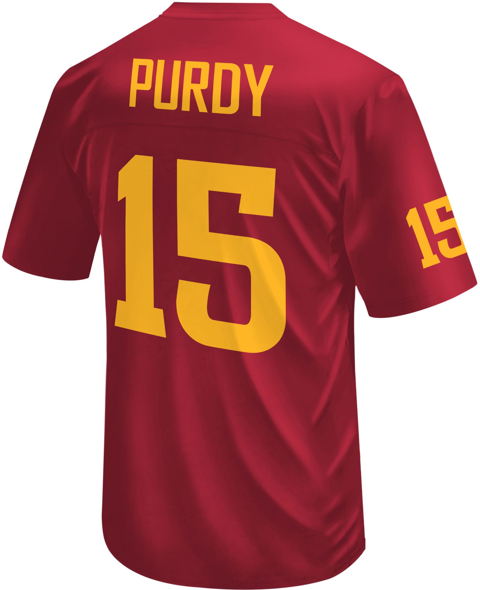 Retro Brand Youth Iowa State Cyclones #15 Cardinal Brock Purdy Replica Football Jersey product image