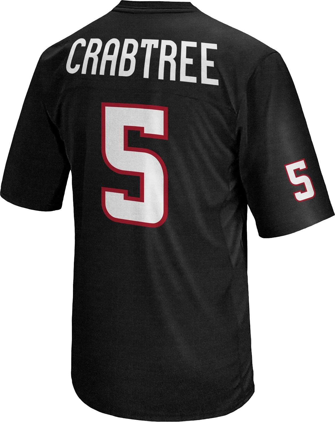 Retro Brand Men's Texas Tech Red Raiders Michael Crabtree #5 Black Replica Football Jersey