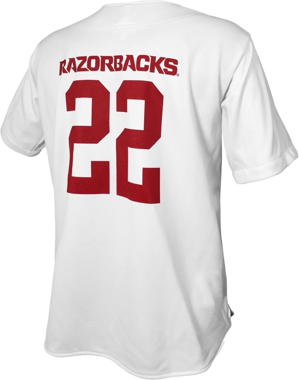 Retro Brand Men's Arkansas Razorbacks White Replica Baseball Jersey product image