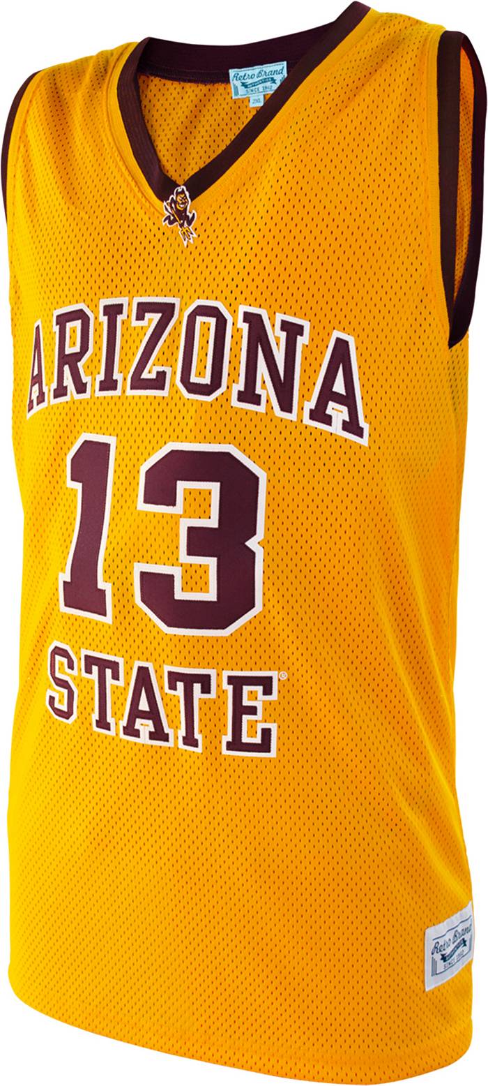 James Harden Arizona State Jersey Sun Devils College Basketball Jersey  Stitched Yellow Red White #13 James Harden Jersey S-XXL