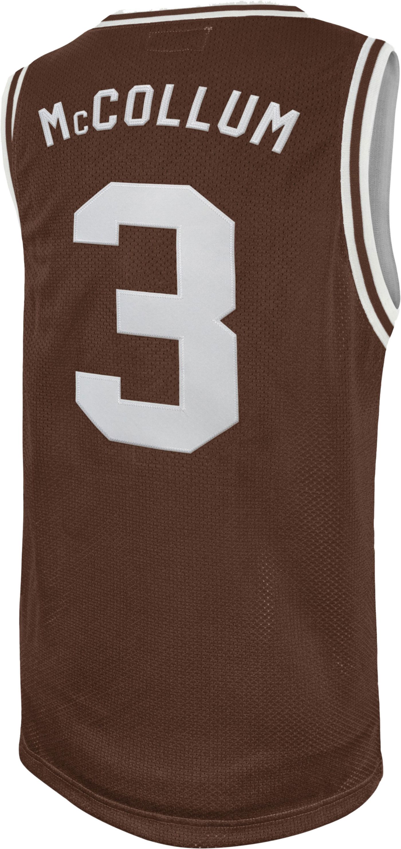 Retro Brand Men s Lehigh Mountain Hawks CJ McCollum 3 Brown Replica Basketball Jersey Dick s Sporting Goods