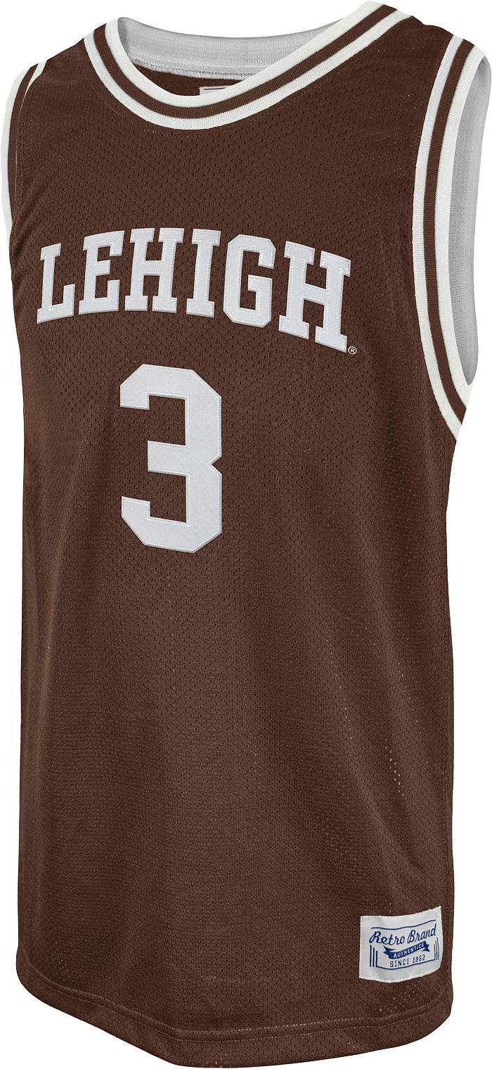 Retro Brand Men's Lehigh Mountain Hawks CJ Mccollum #3 Replica Basketball Jersey - Brown - L Each