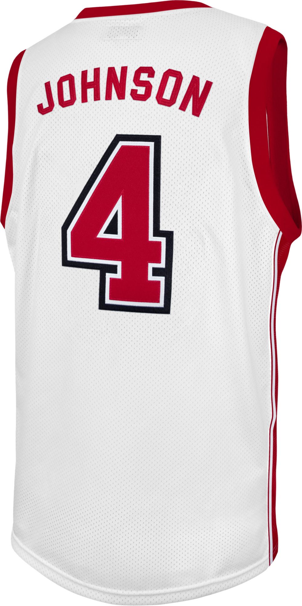 Retro Brand Men's Unlv Rebels Larry Johnson #4 White Replica Basketball ...