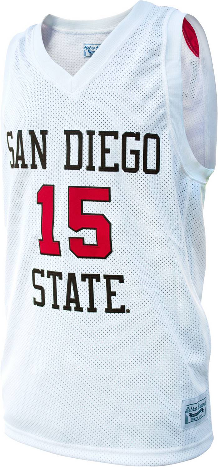 Retro Brand Men's San Diego State Aztecs Kawhi Leonard #15 White Replica Basketball  Jersey