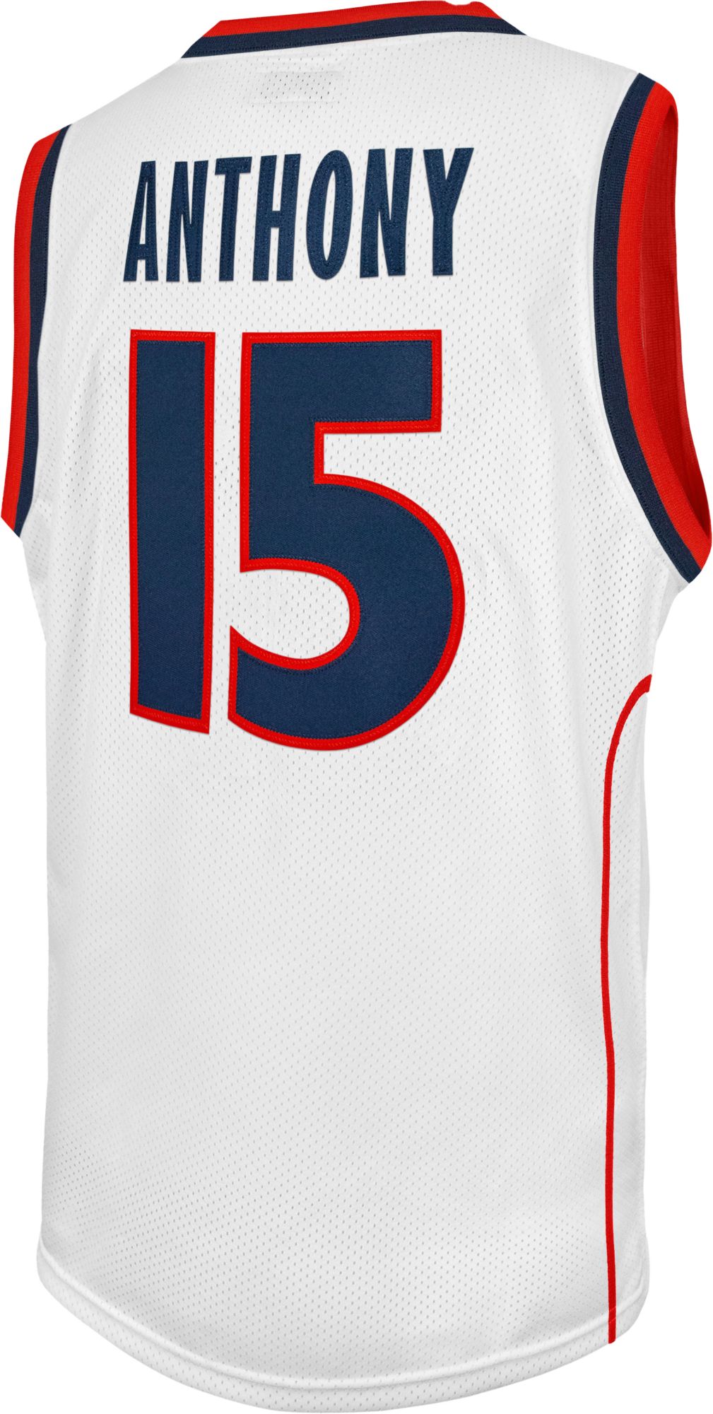 White carmelo anthony clearance jersey