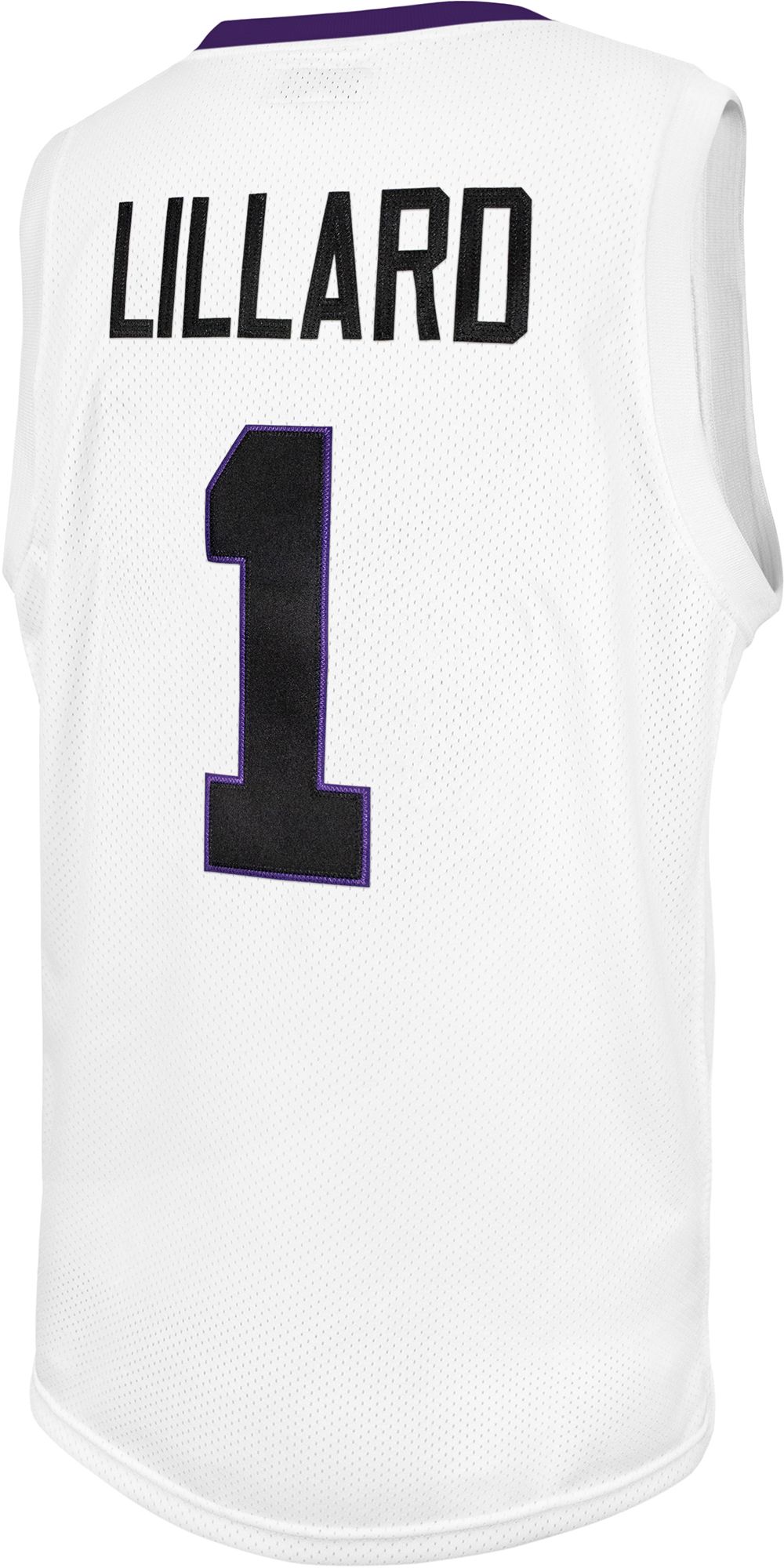 Original Retro Brand Men's Weber State Wildcats White Damian Lillard Replica Basketball Jersey