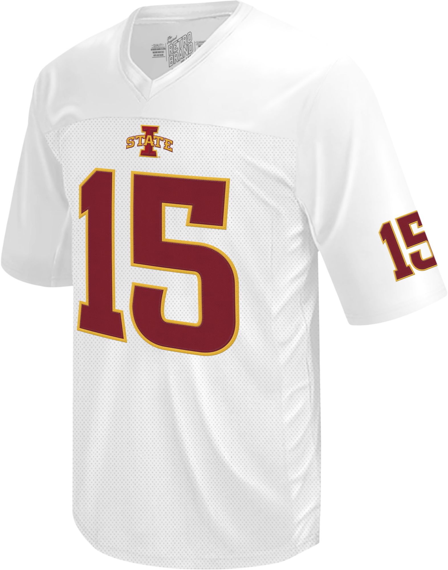 Retro Brand Men's Iowa State Cyclones Brock Purdy #15 White Tackle Twill Replica Football Jersey product image