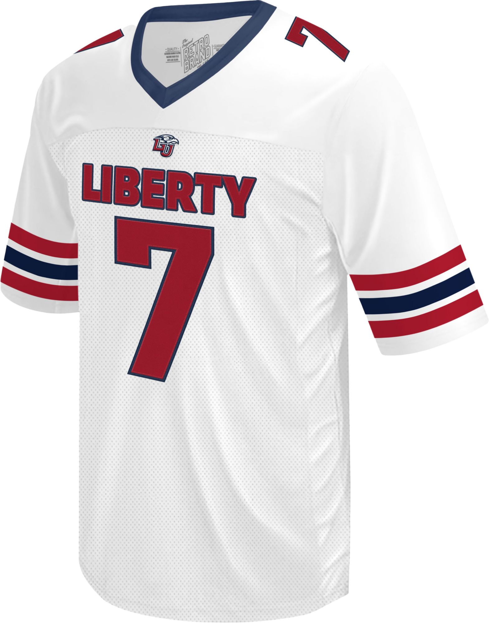 Retro Brand Men's Liberty Flames Malik Willis #7 White Replica Football Jersey