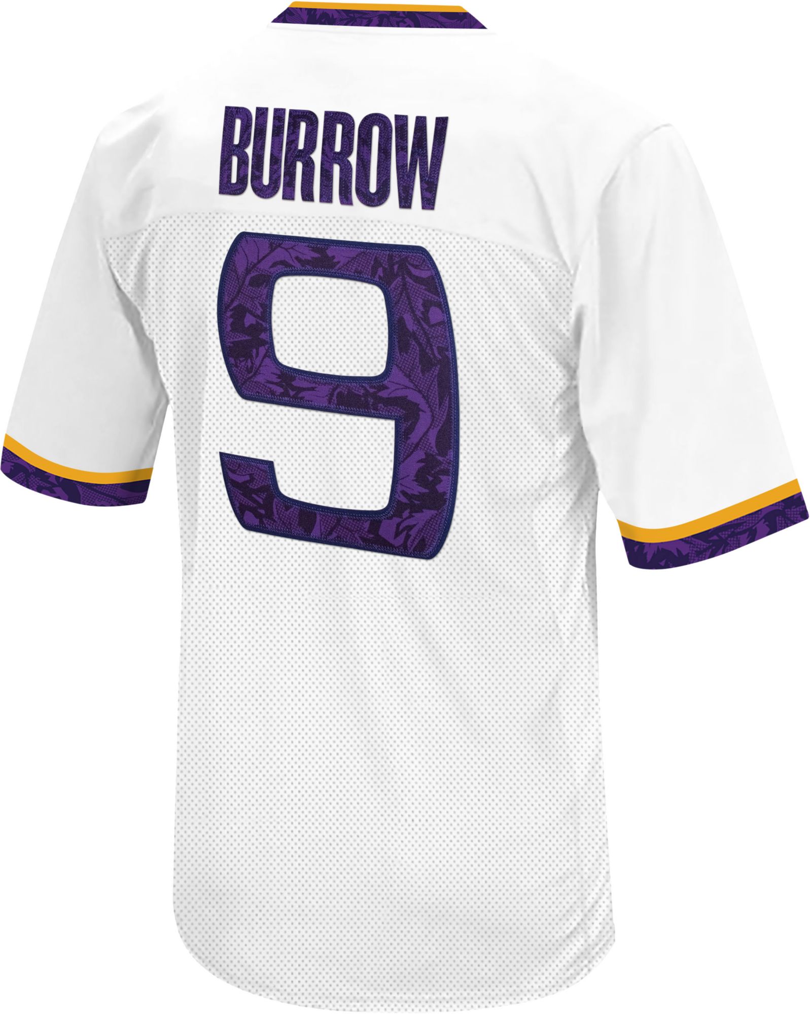 Retro Brand Men's LSU Tigers Joe Burrow #9 White Replica Football Jersey