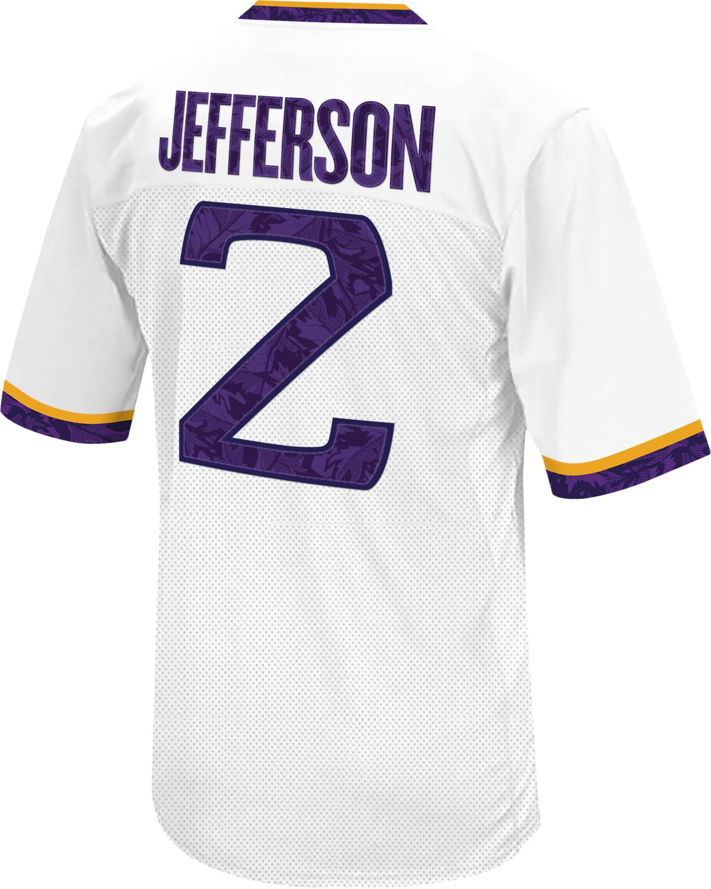 Retro Brand Men s LSU Tigers Justin Jefferson 2 White Replica Football Jersey Dick s Sporting Goods