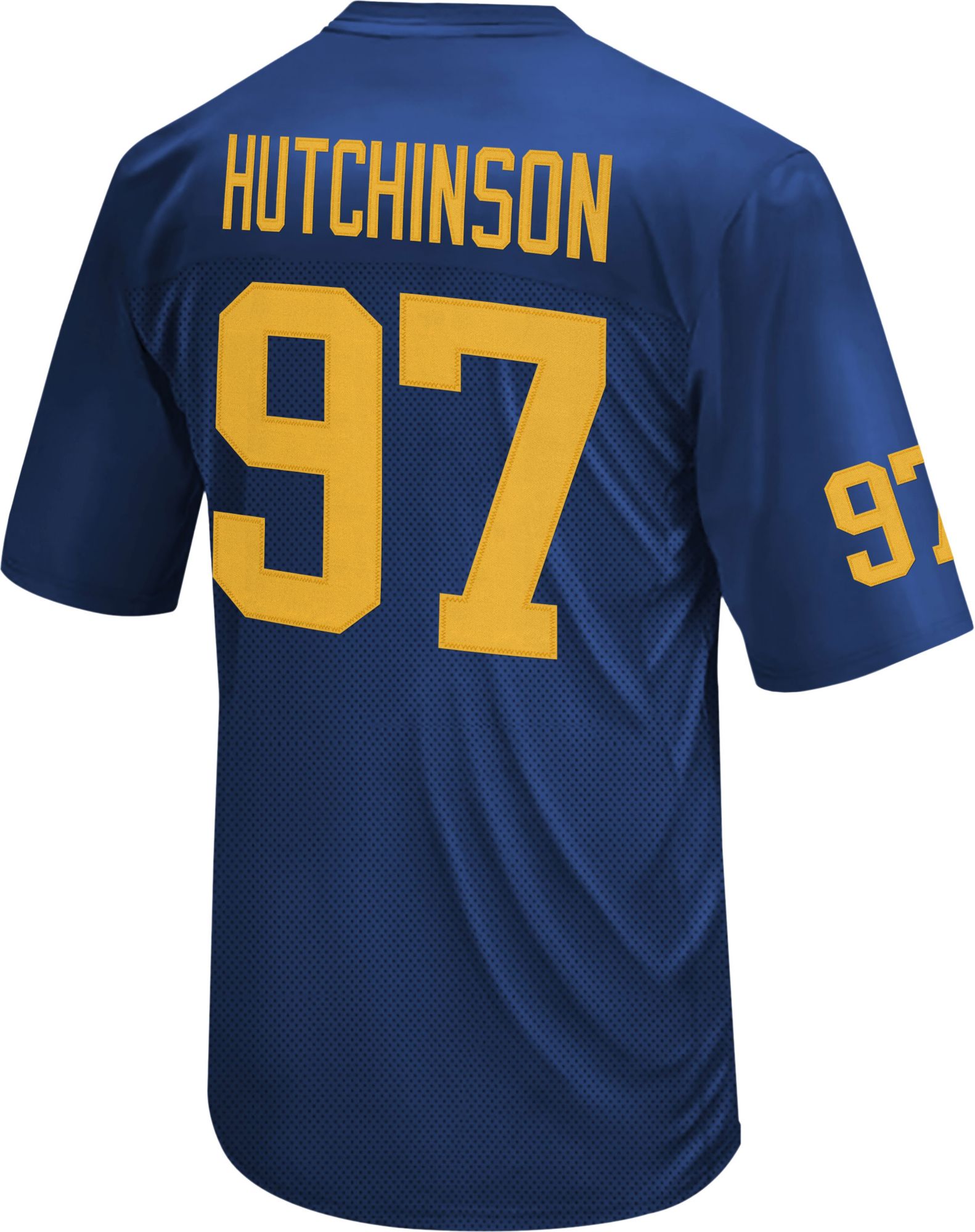 Retro Brand Men's Michigan Wolverines Aidan Hutchinson #97 Blue Replica Football Jersey product image