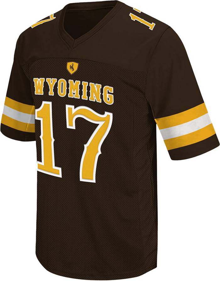 Retro Brand Men's Wyoming Cowboys Josh Allen #17 Gold Replica Football  Jersey