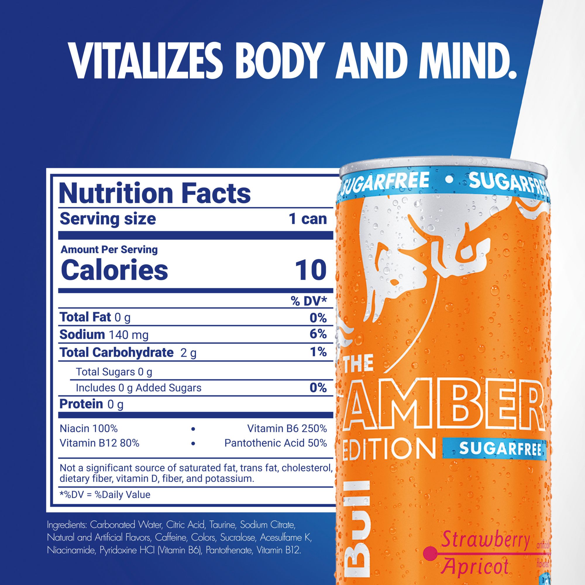 Red Bull Sugarfree Amber Edition - 8.4 oz. product image