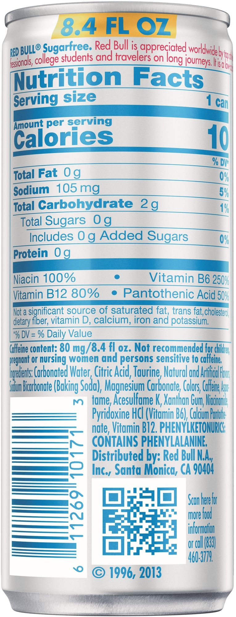 Red Bull Sugarfree Energy Drink – 8.4 oz. product image