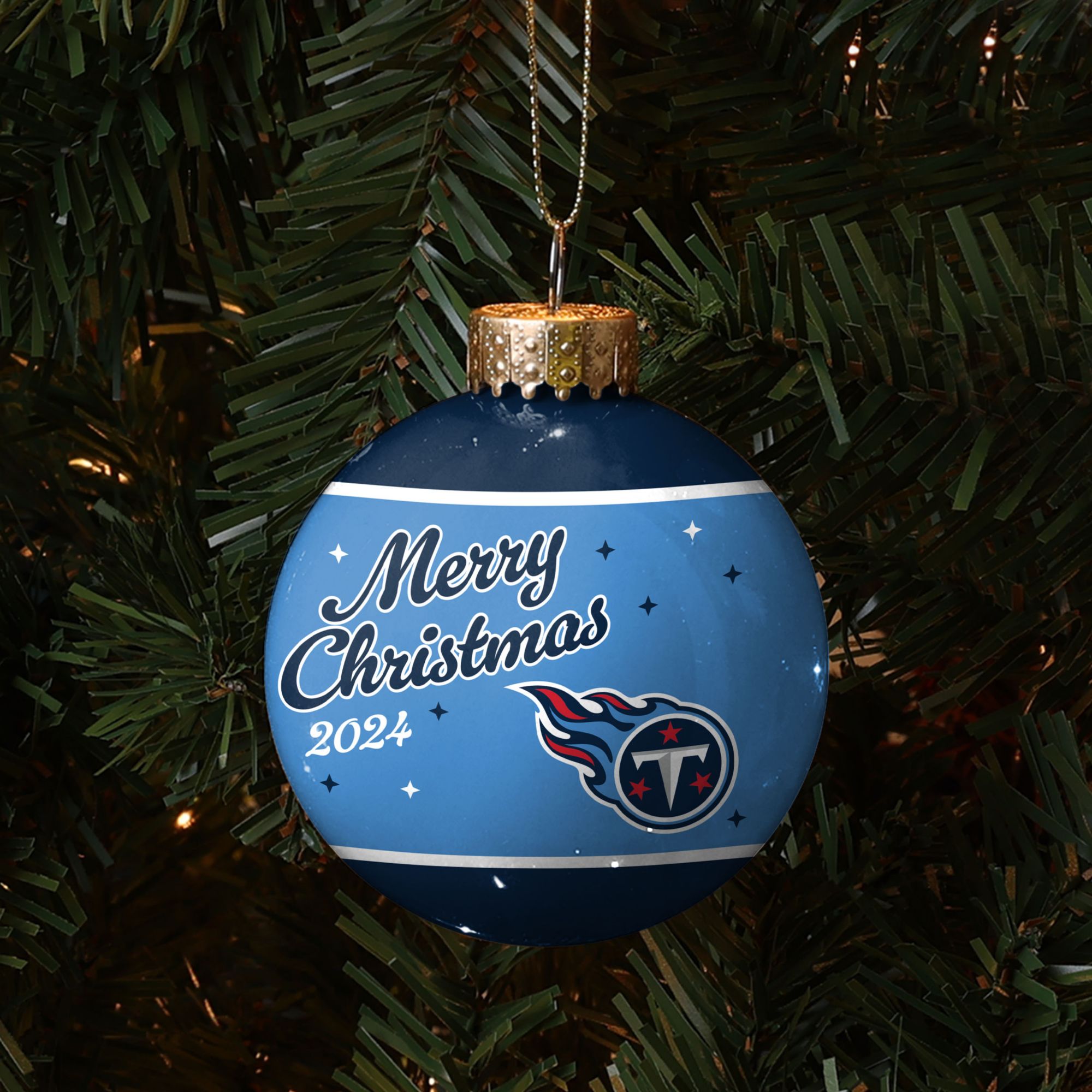 FOCO Tennessee Titans Glass Ball Ornament product image