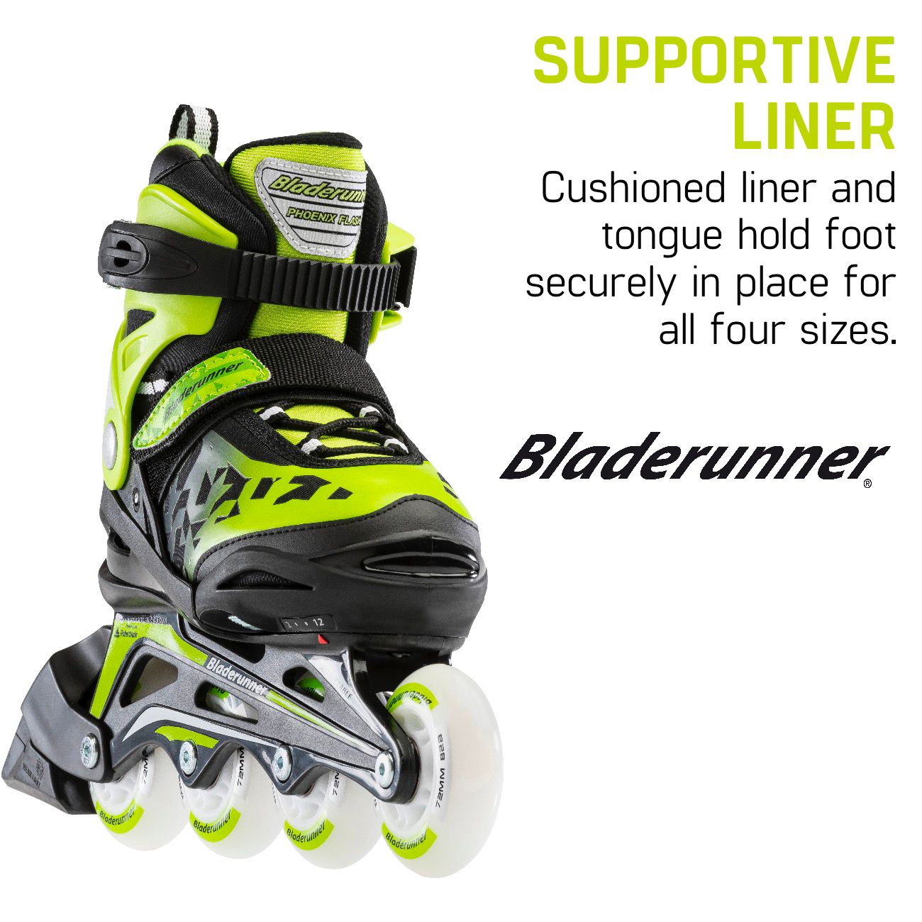 Rollerblade Kids' Phoenix Flash Adjustable Inline Skates product image