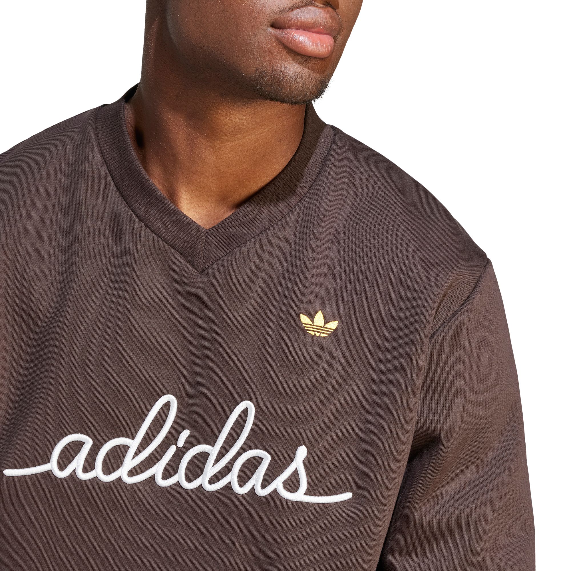 adidas Men's V-Neck Embroidered Sweatshirt product image