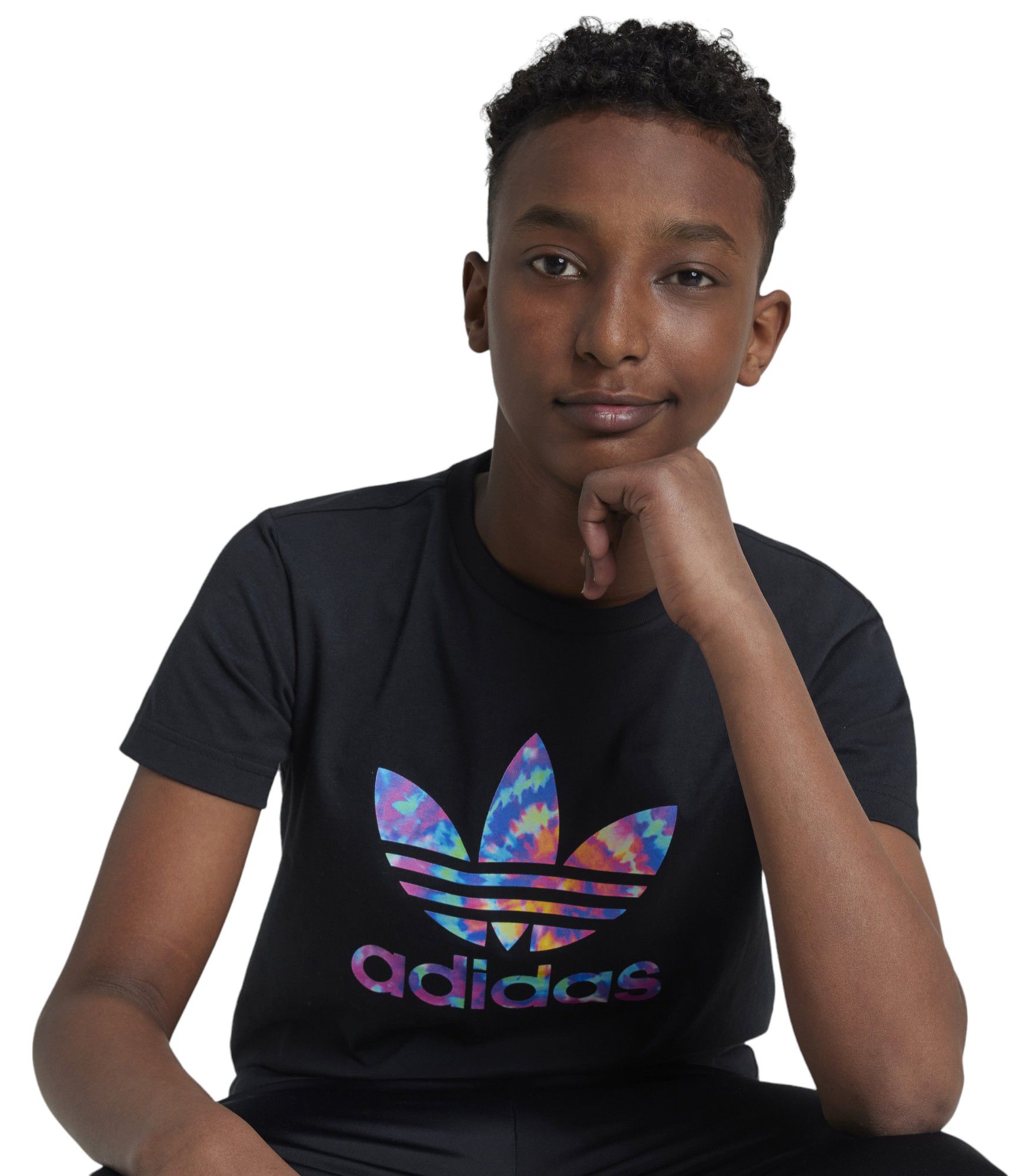 adidas Kids' Trefoil Tie Dye Graphic T-Shirt product image