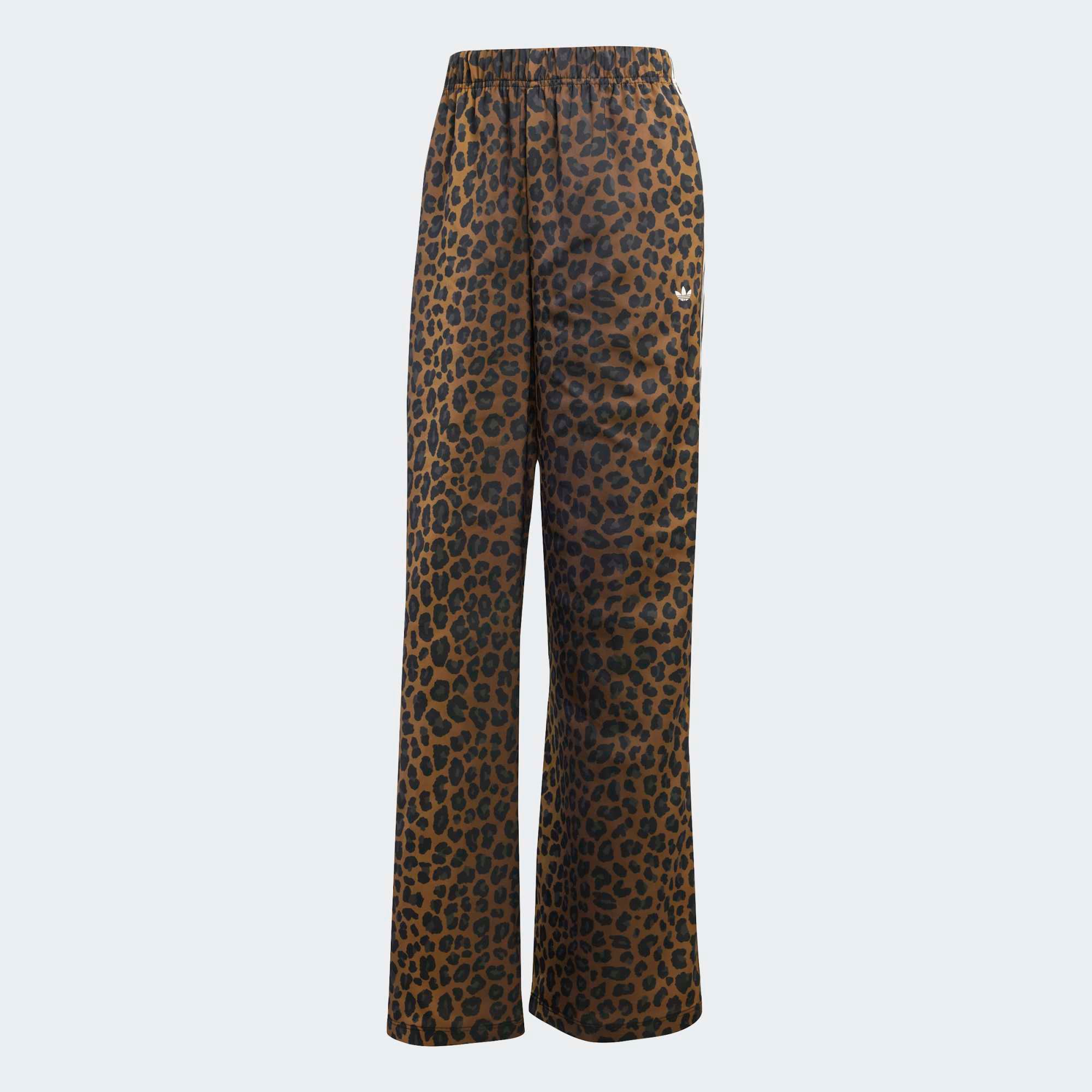 adidas Originals Women's Wide Leg Satin Animal Print Joggers product image