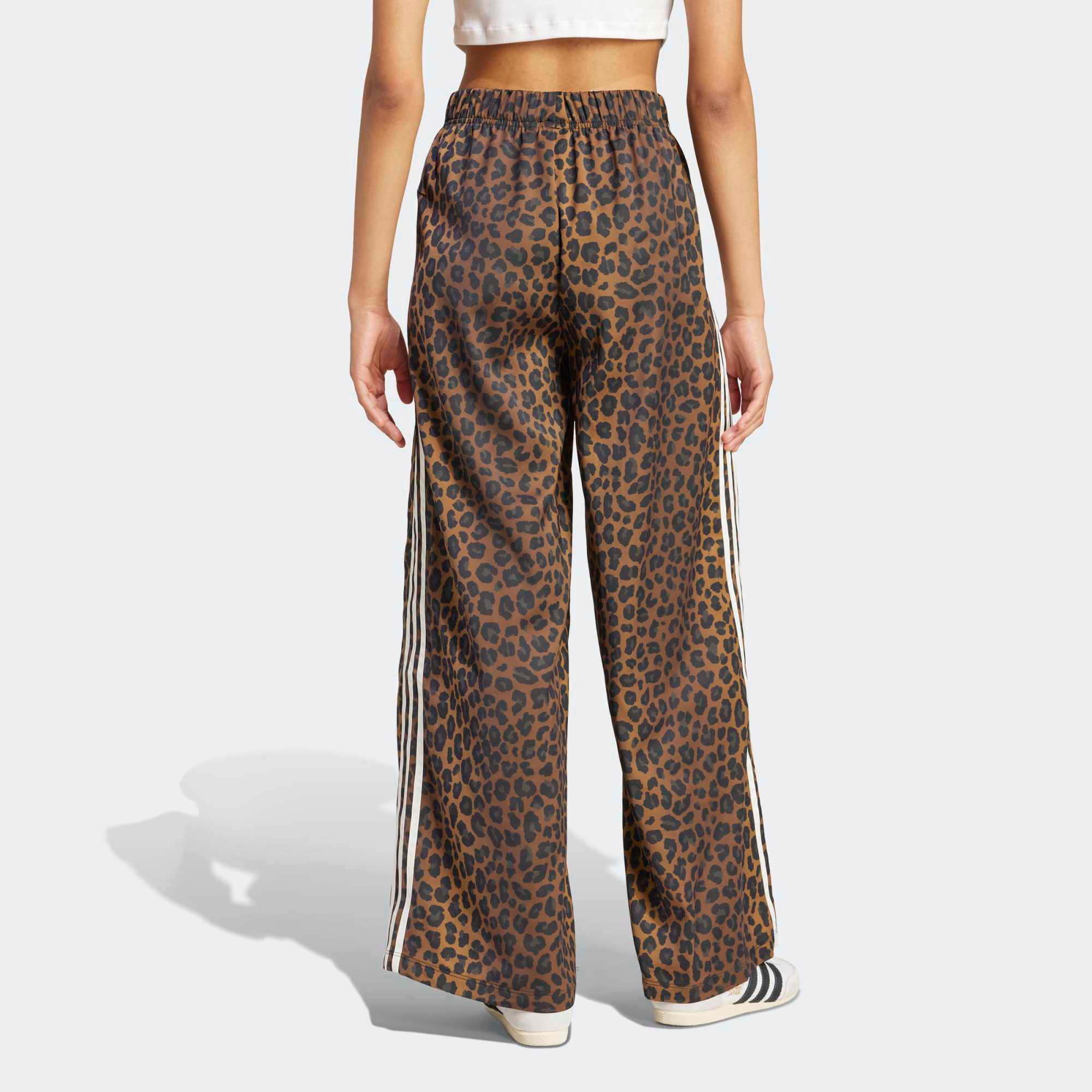 adidas Originals Women's Wide Leg Satin Animal Print Joggers product image