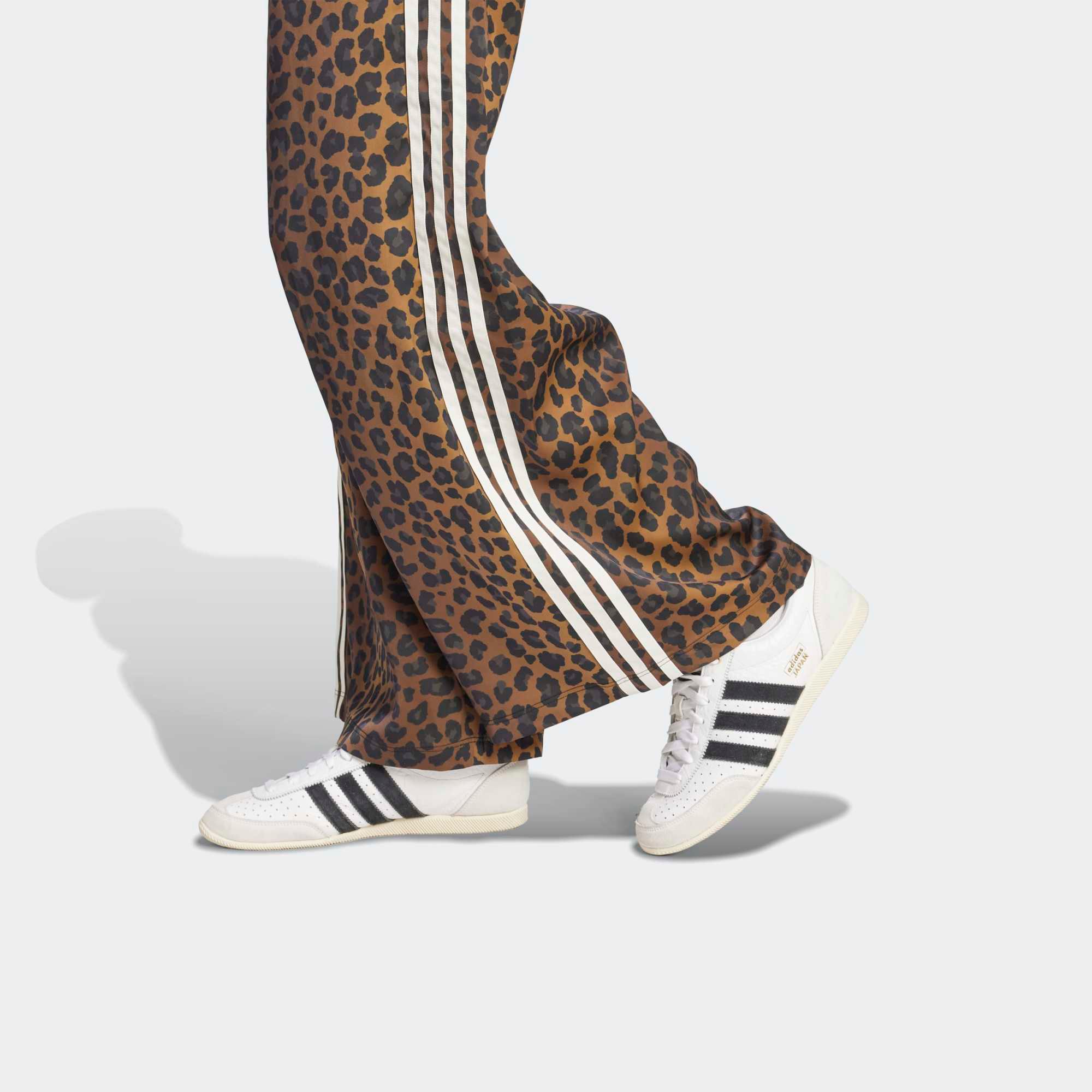 adidas Originals Women's Wide Leg Satin Animal Print Joggers product image