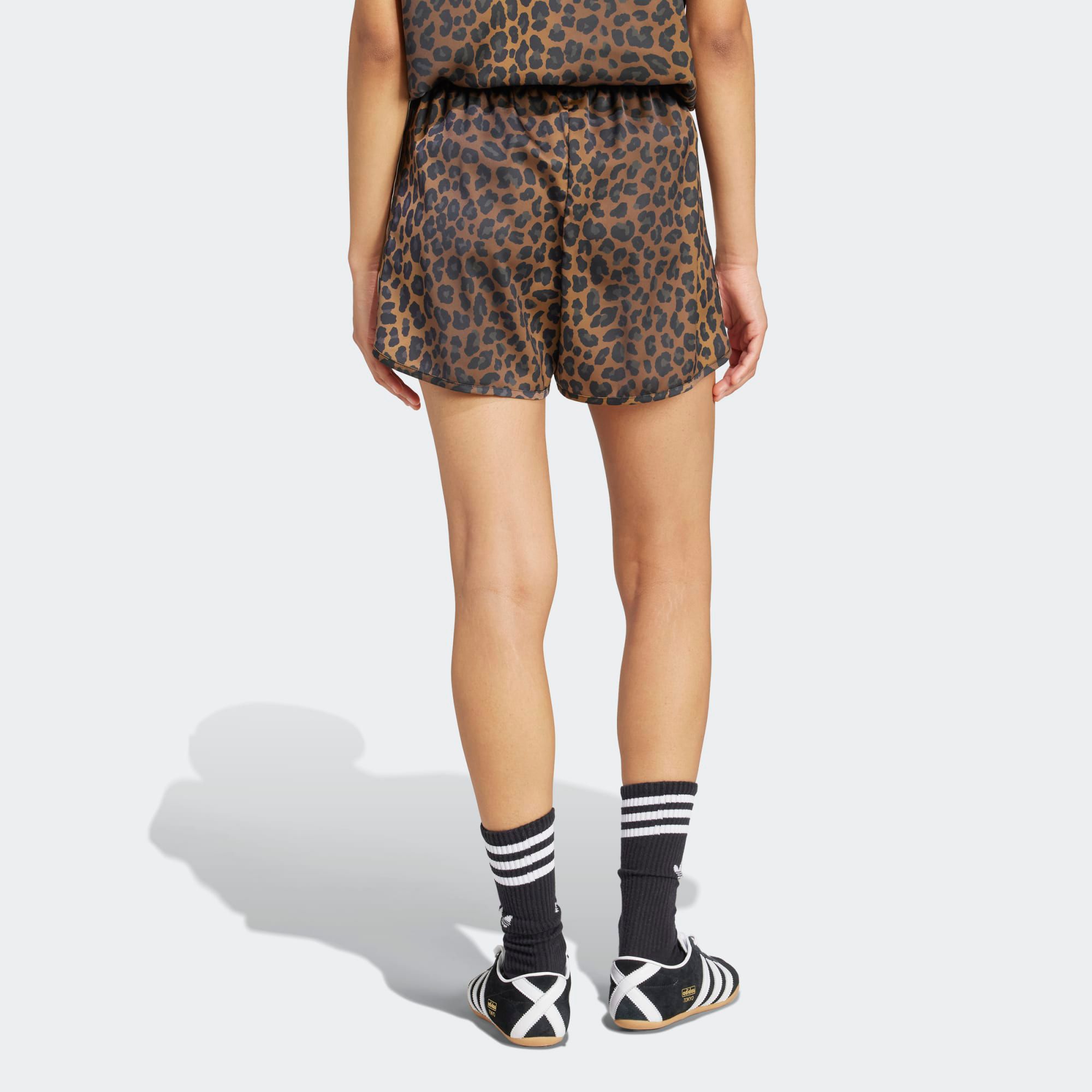 adidas Originals Women's Animal Print Satin Shorts product image