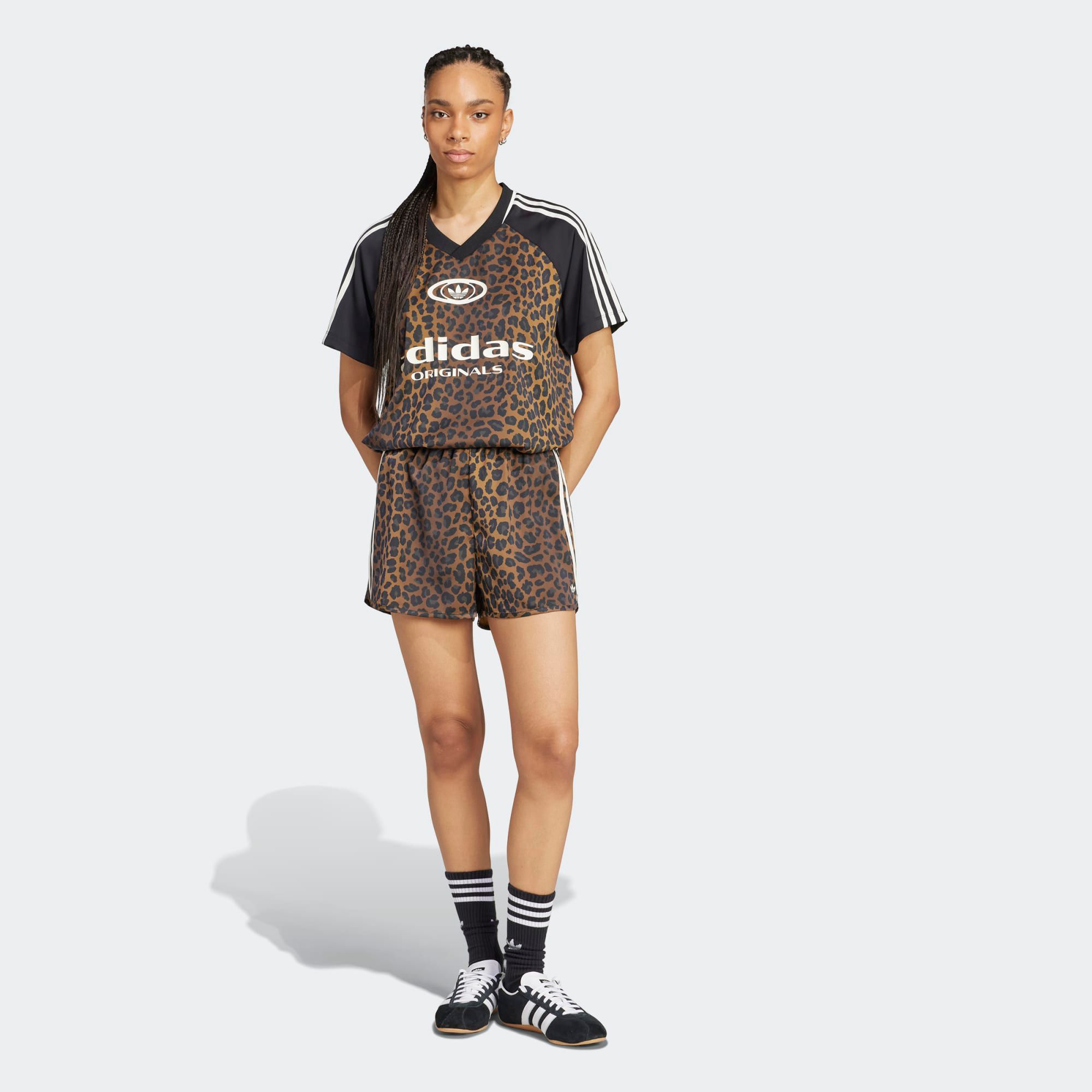 adidas Originals Women's Animal Print Satin Shorts product image