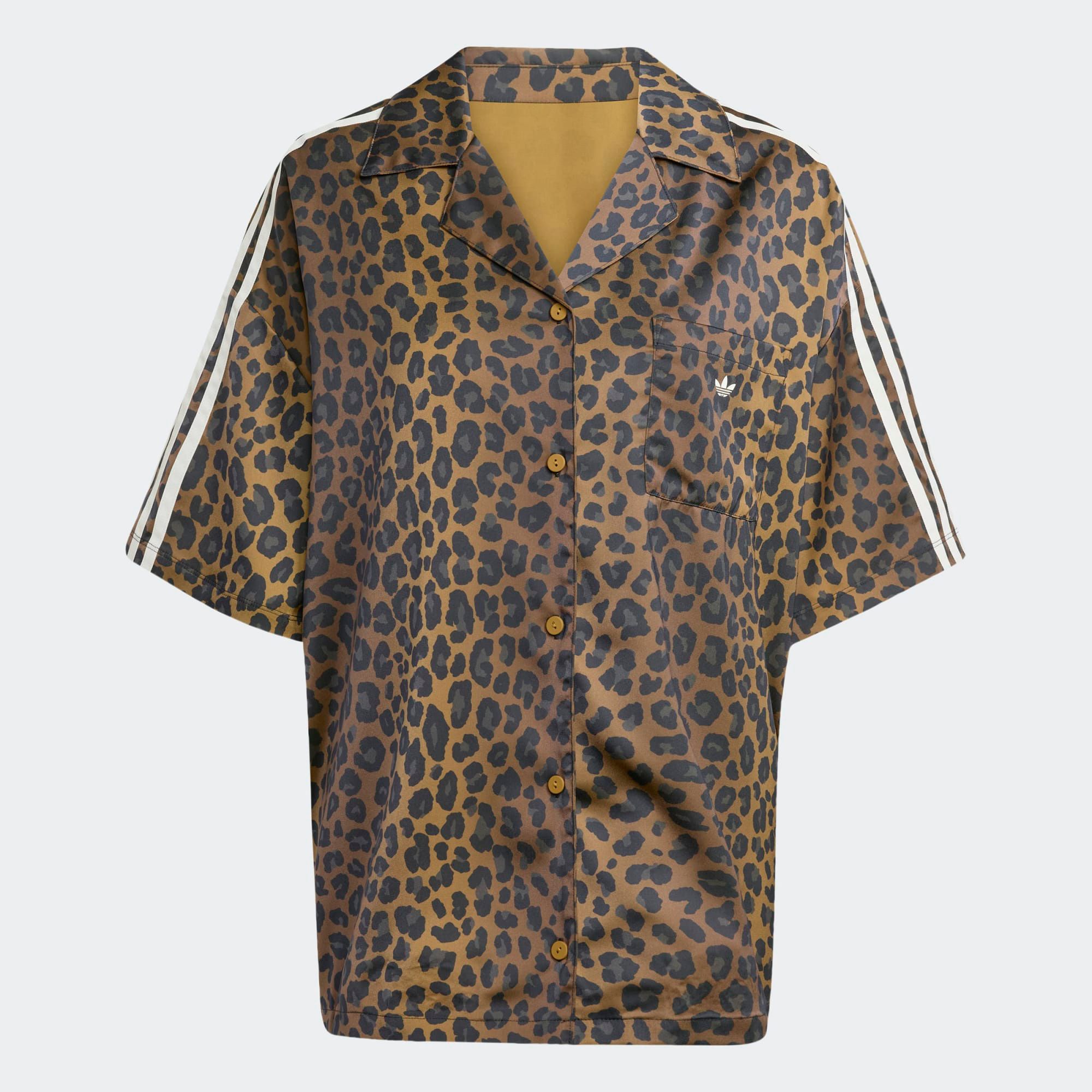 adidas Originals Women's Animal Print Satin Shirt product image