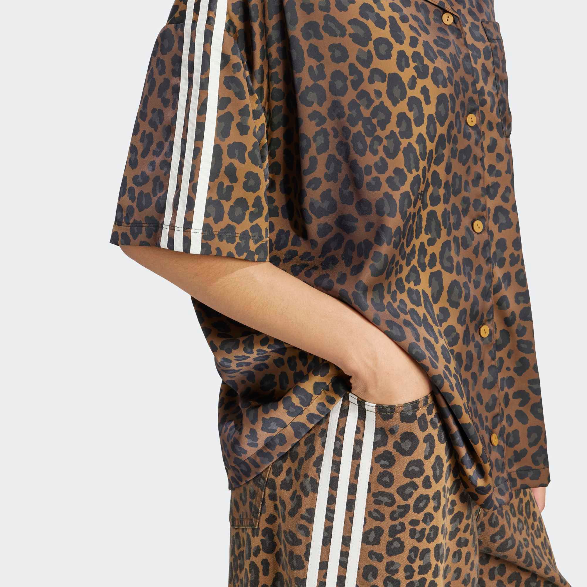 adidas Originals Women's Animal Print Satin Shirt product image