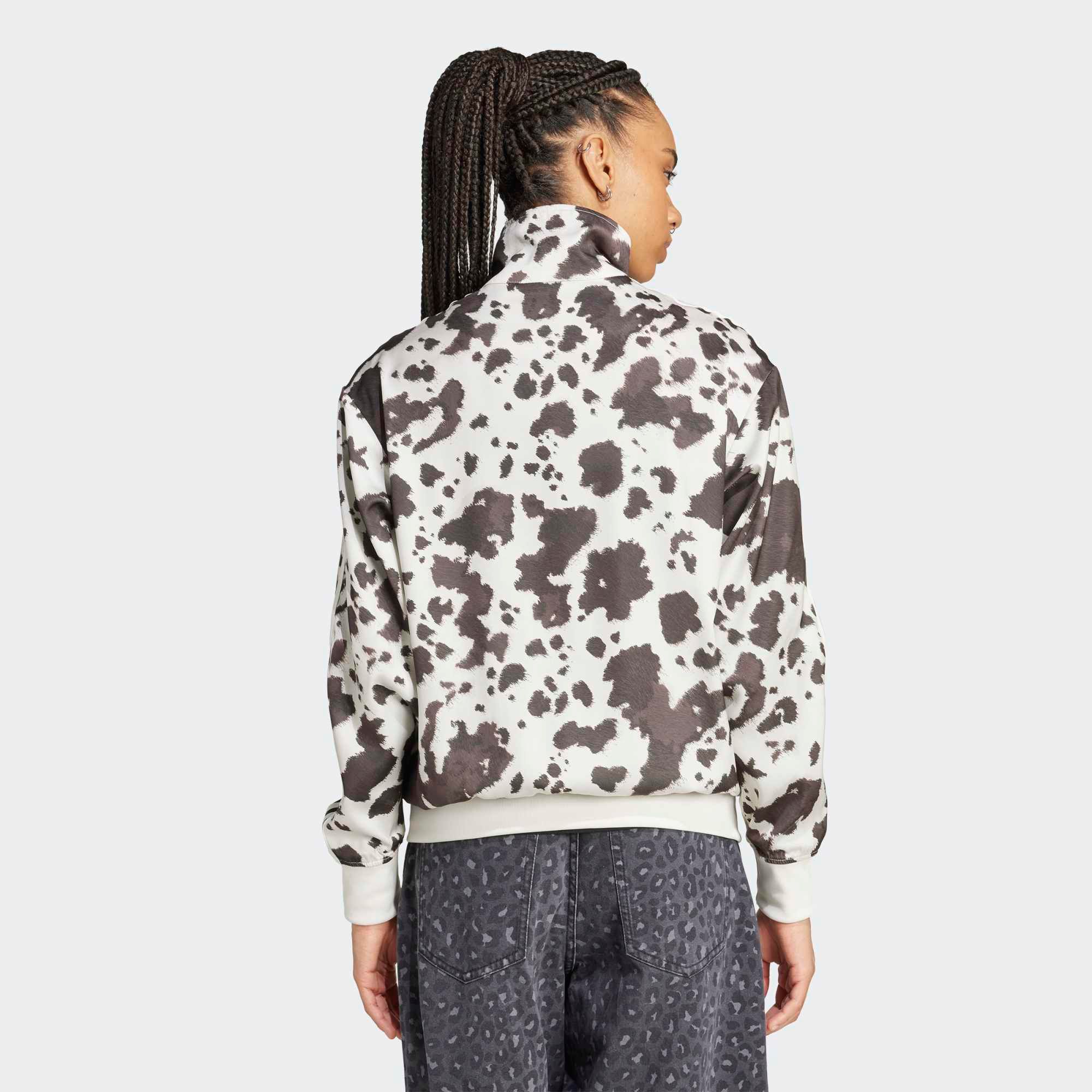 adidas Originals Women's Cow Print Satin Track Top product image