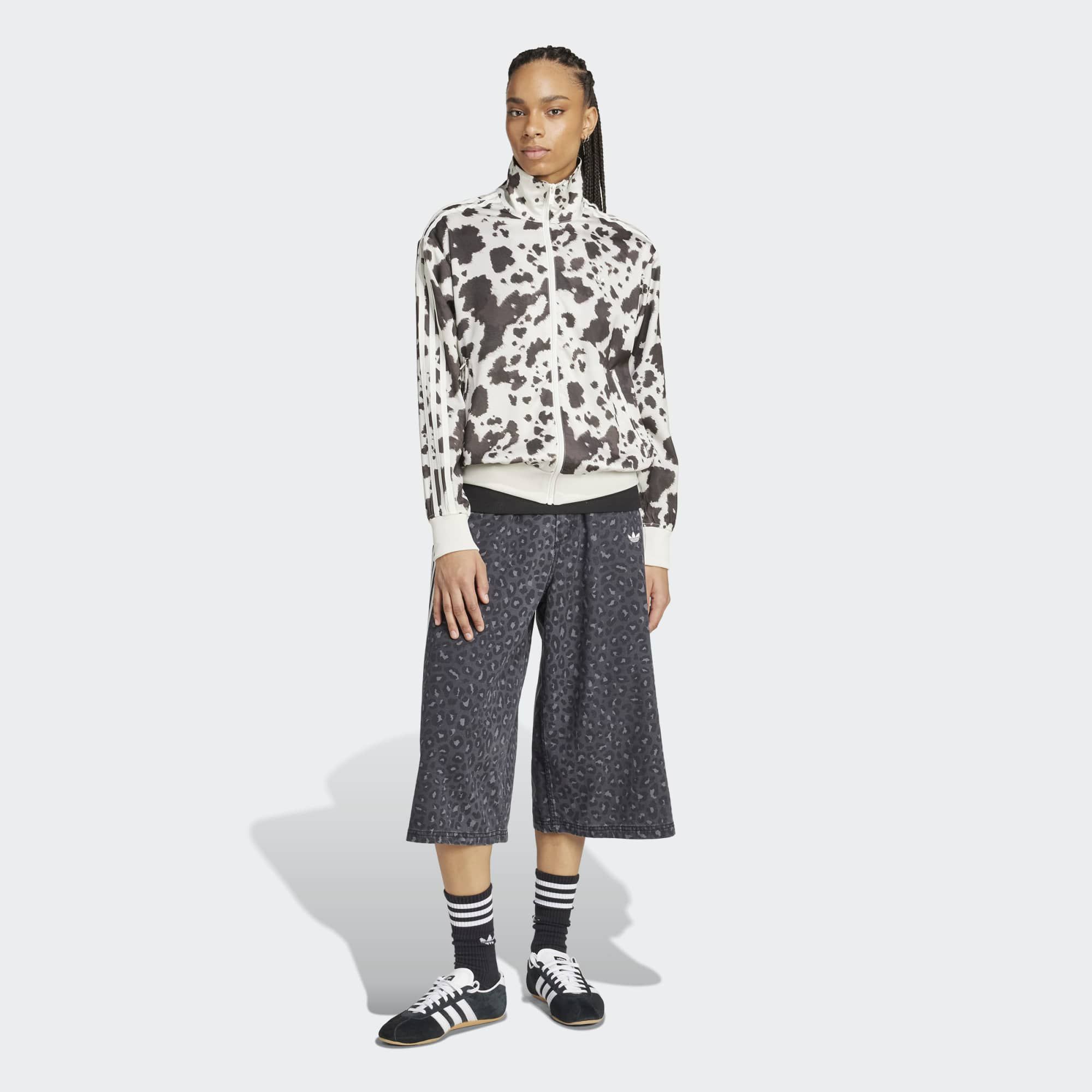 adidas Originals Women's Cow Print Satin Track Top product image