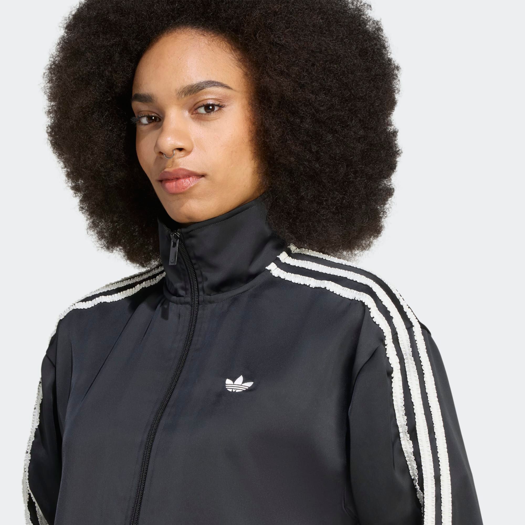 adidas Originals Women's Satin Firebird Ruffle Track Top product image