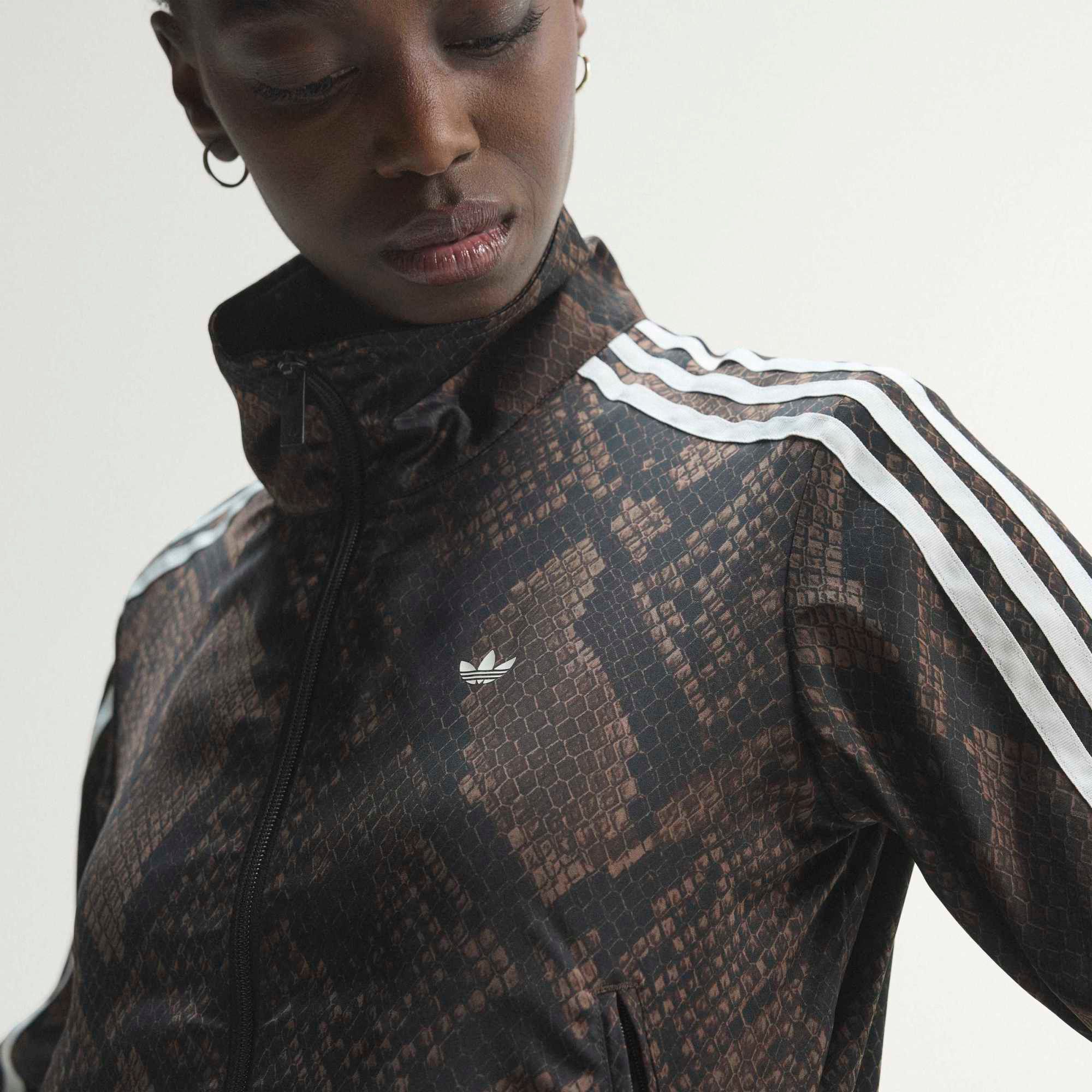 adidas Originals Women's Satin Snake Print Firebird Track Jacket product image